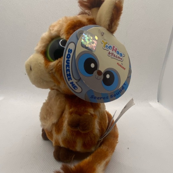 Adorable Brown Stuffed Giraffe Toy - Picture 3 of 4